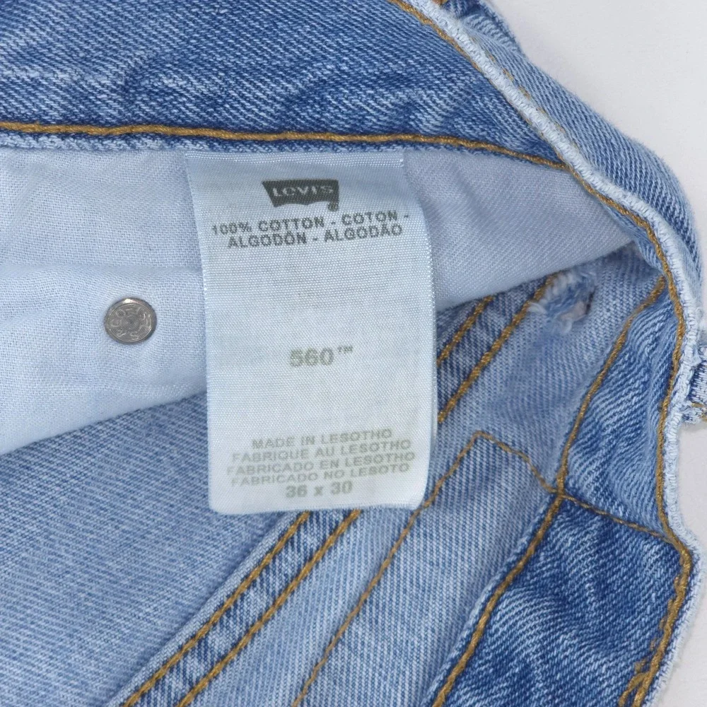 Vintage Levi's 560 Jeans Mens 34x29 (36x30) Y2K 2000 Baggy Loose Fit Tapered Leg
